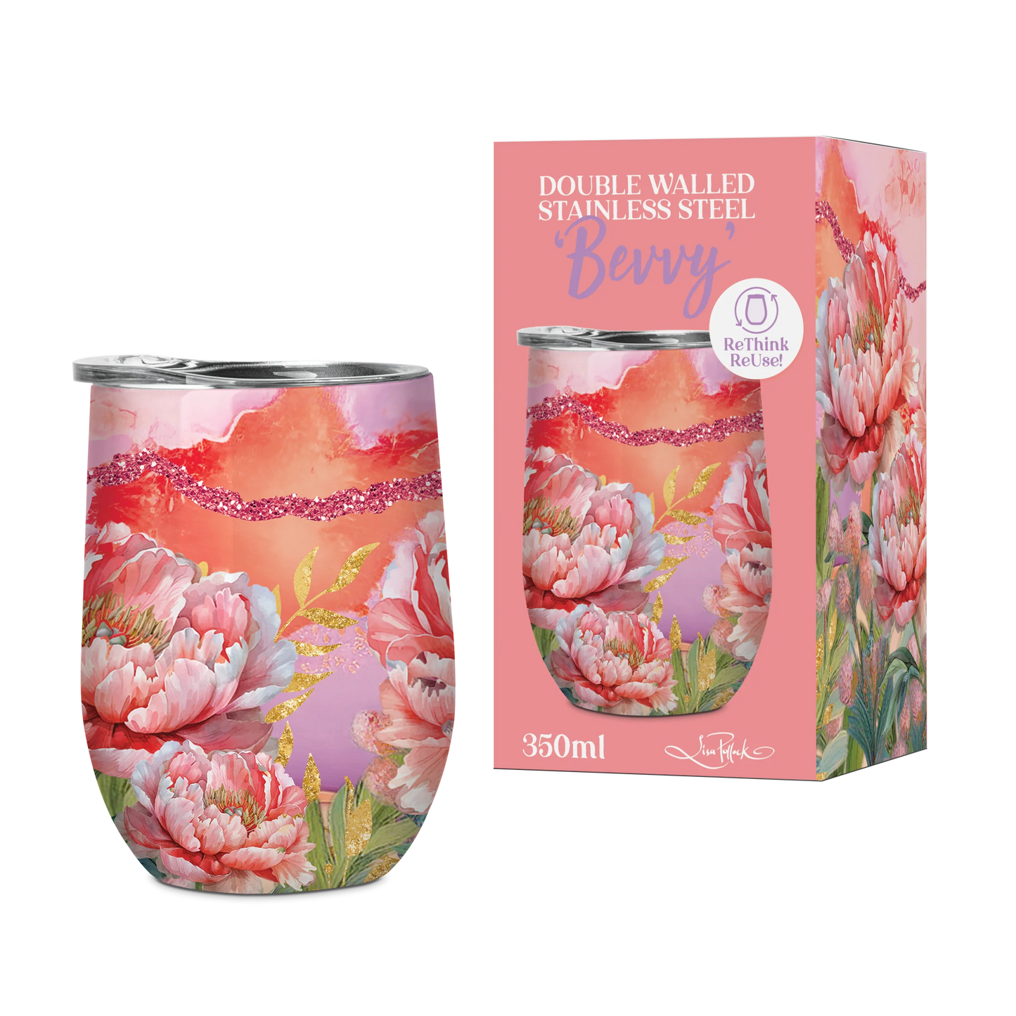 Stainless "Bevvys"/Tumblers | 350ml | Lisa Pollock