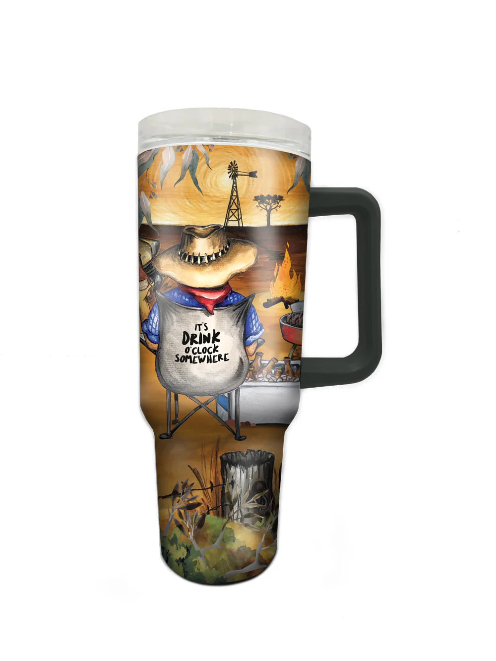 Stainless Steel 'Big Guys' Travel Mug | 1.2L | Lisa Pollock