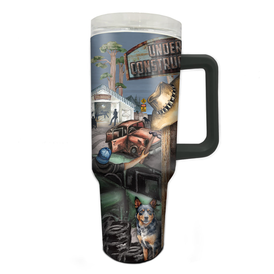 Stainless Steel 'Big Guys' Travel Mug | 1.2L | Lisa Pollock