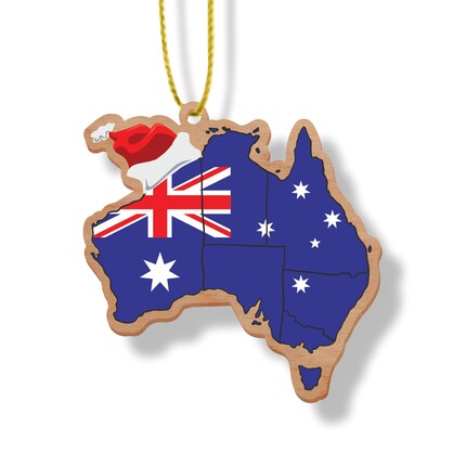 Australian Made Wooden Christmas Ornaments - Australian