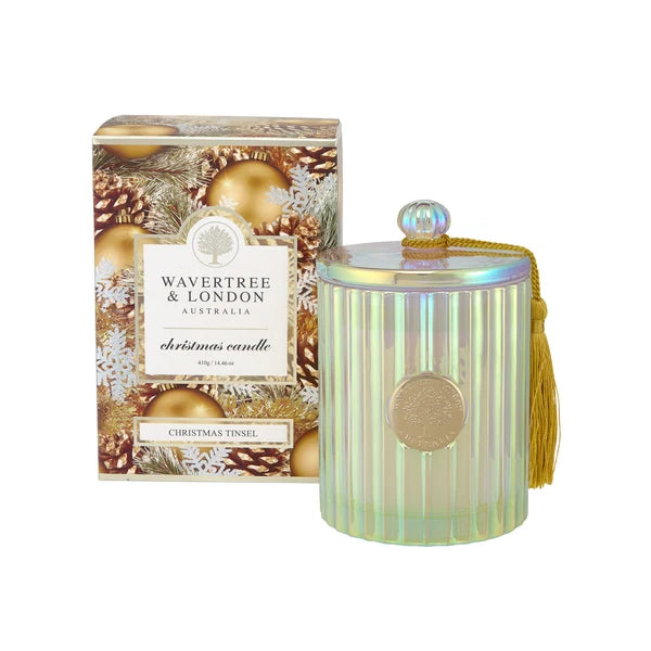 Christmas Tinsel Candle | Wavertree & London
