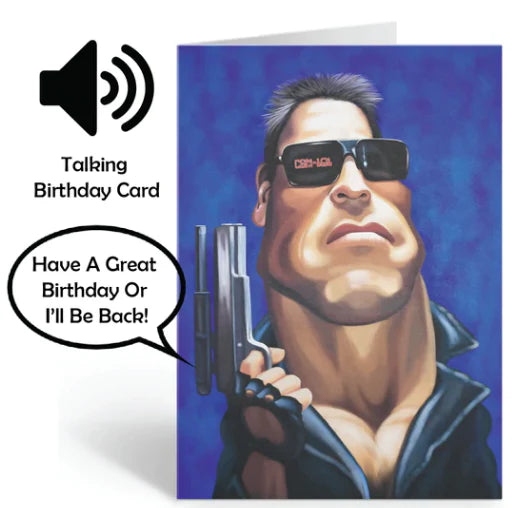 The Terminator - Greeting Cards - Blank. Loudmouth Range