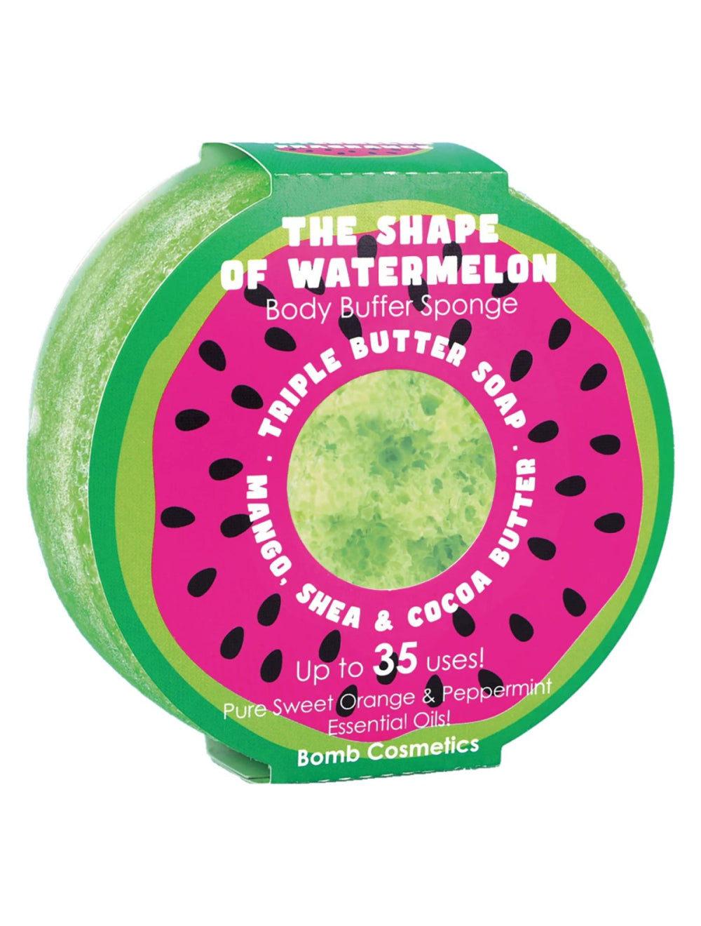The Shape Of Watermelon Body Buffer | Bomb Cosmetics