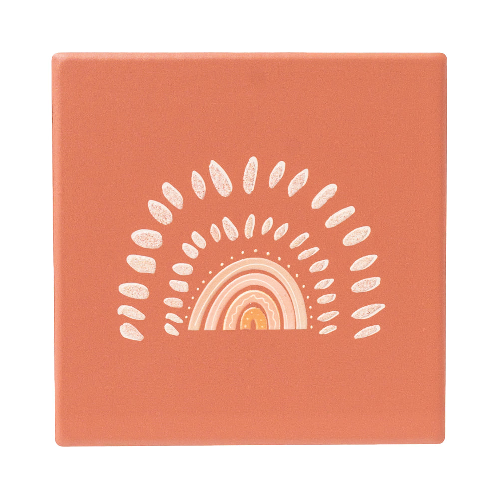 Desert Dunes Rays Ceramic Coaster