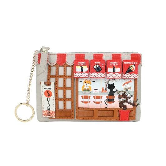 Vendula | Sushi Grey Edition Zipper Key Coin Purse | Vendula London