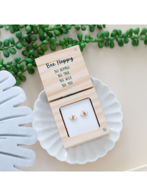 Bee Happy Earrings | Heart & Soul