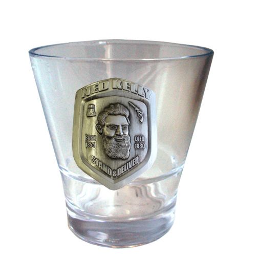 NED FACE BADGE WHISKY GLASS - 50ML MARKER BOXED - 300ML