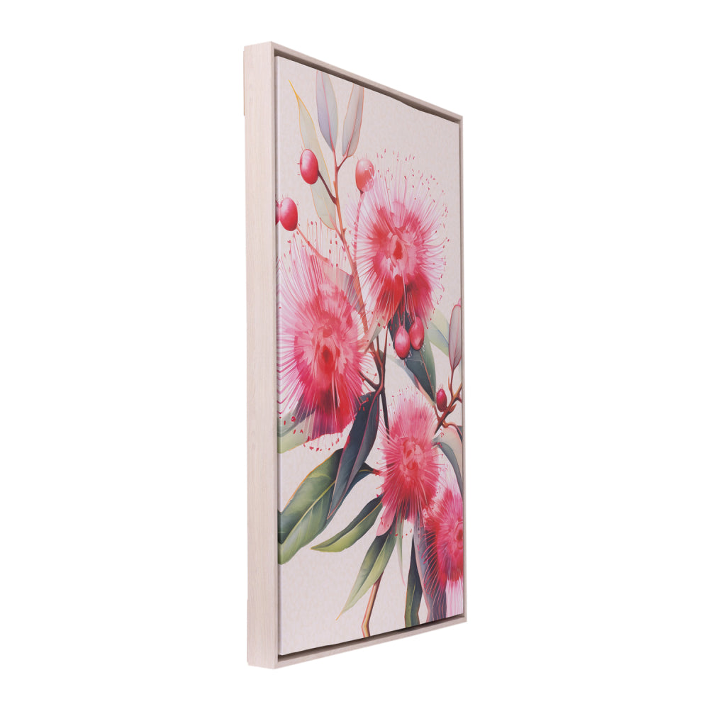Native Blooms Flora Framed Canvas 94 x 64cm | Splosh