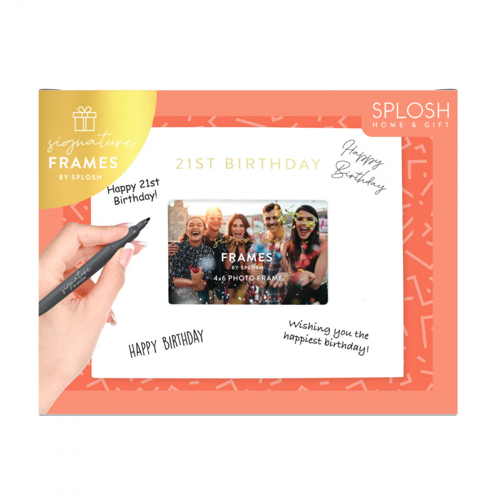 21 Birthday - Signature Frame