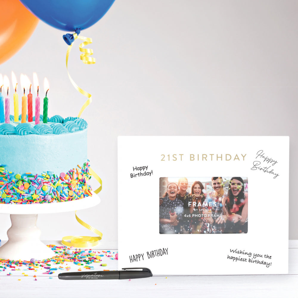 21 Birthday - Signature Frame