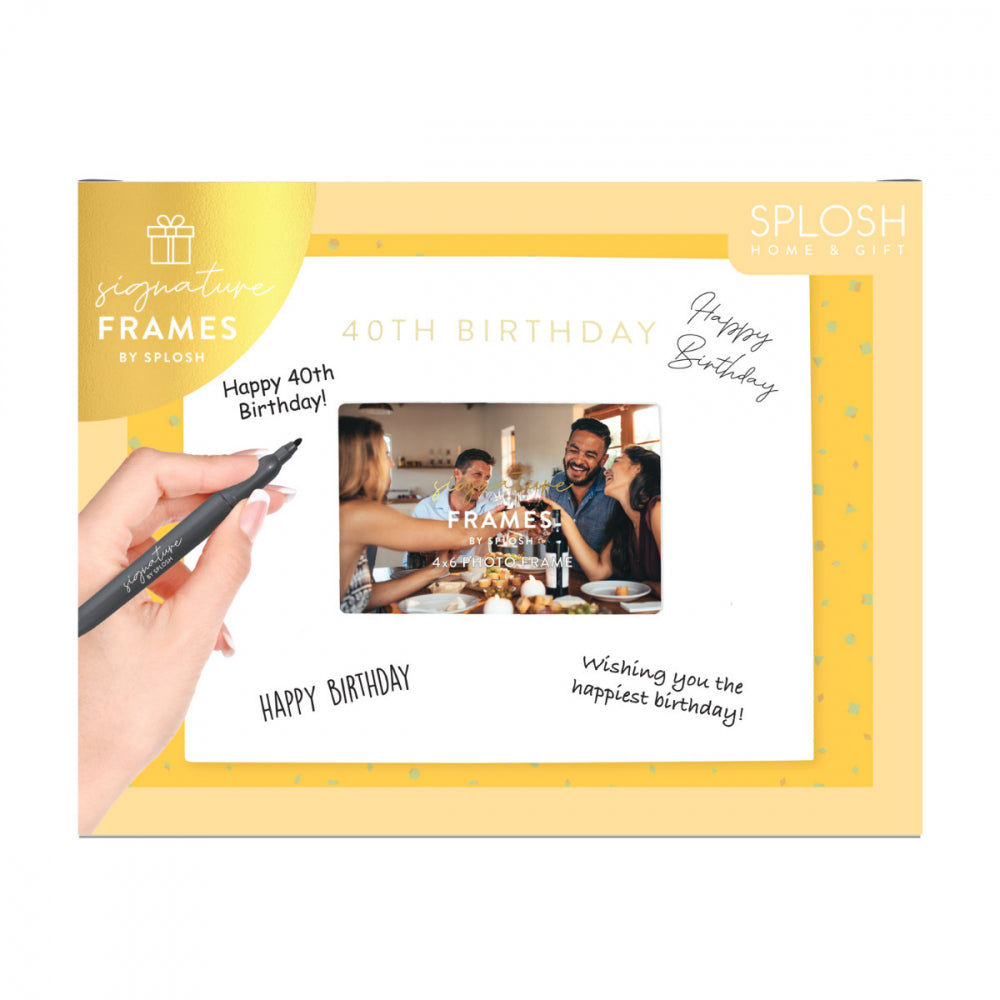 40 Birthday - Signature Frame