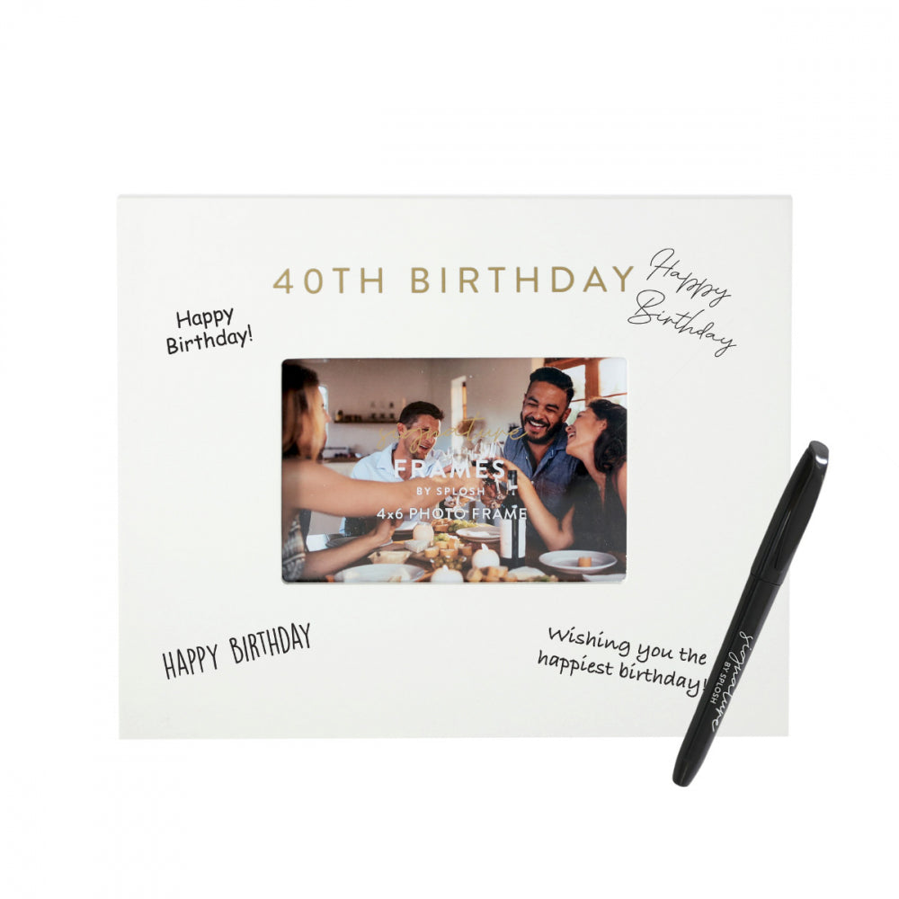 40 Birthday - Signature Frame