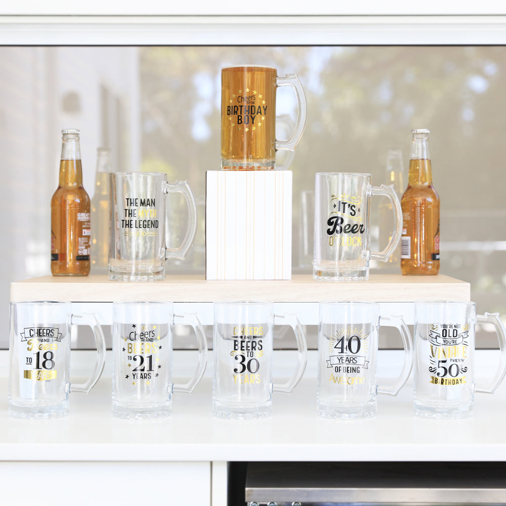 Sip Celebration 18th Beer Glass