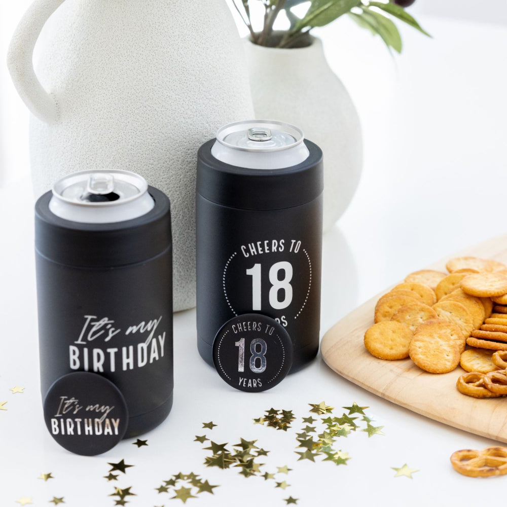 Celebration 18th Birthday Insulated Drink Cooler & Badge Set | Splosh