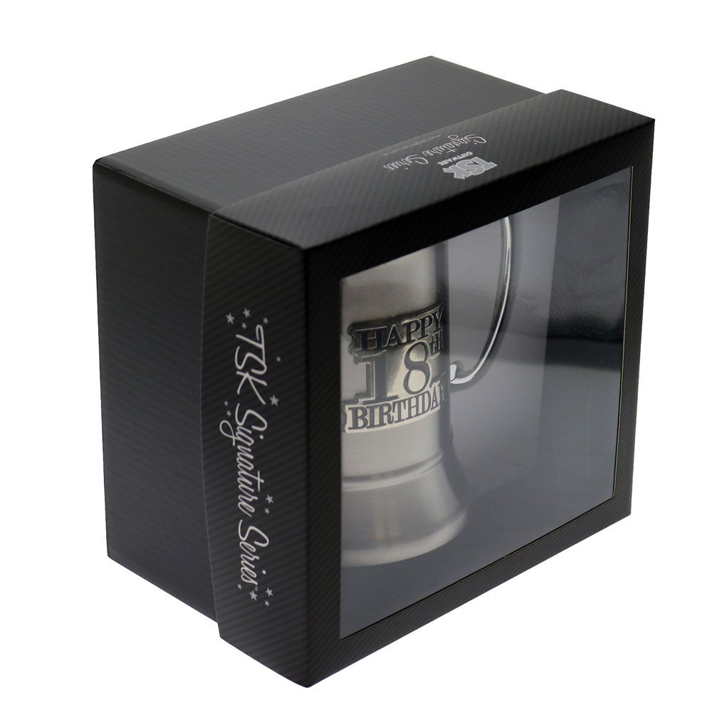 18th Badge Stainless Steel Beer Mug