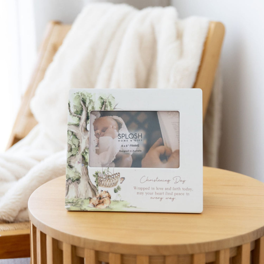 Christening 4x6 Ceramic Frame | Tiny Wonders