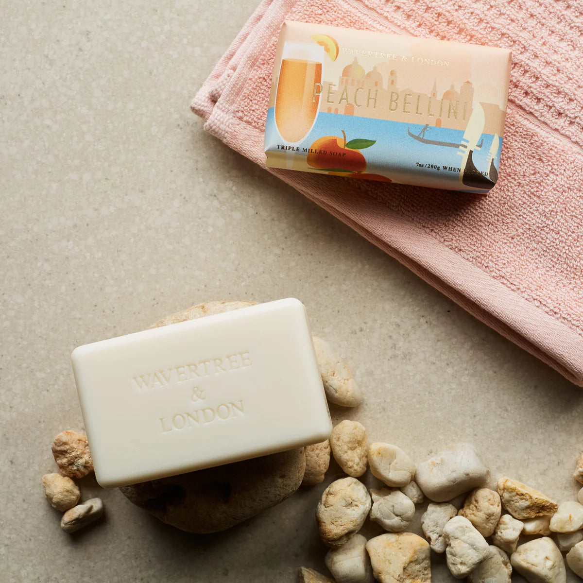 Peach Bellini Soap Bar 200g | Wavertree & London