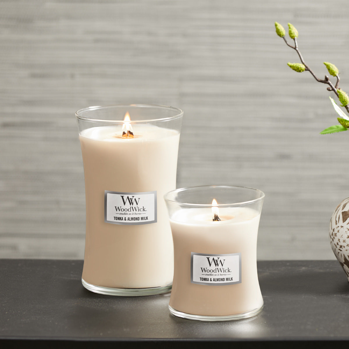 WoodWick Tonka & Almond Milk - Large