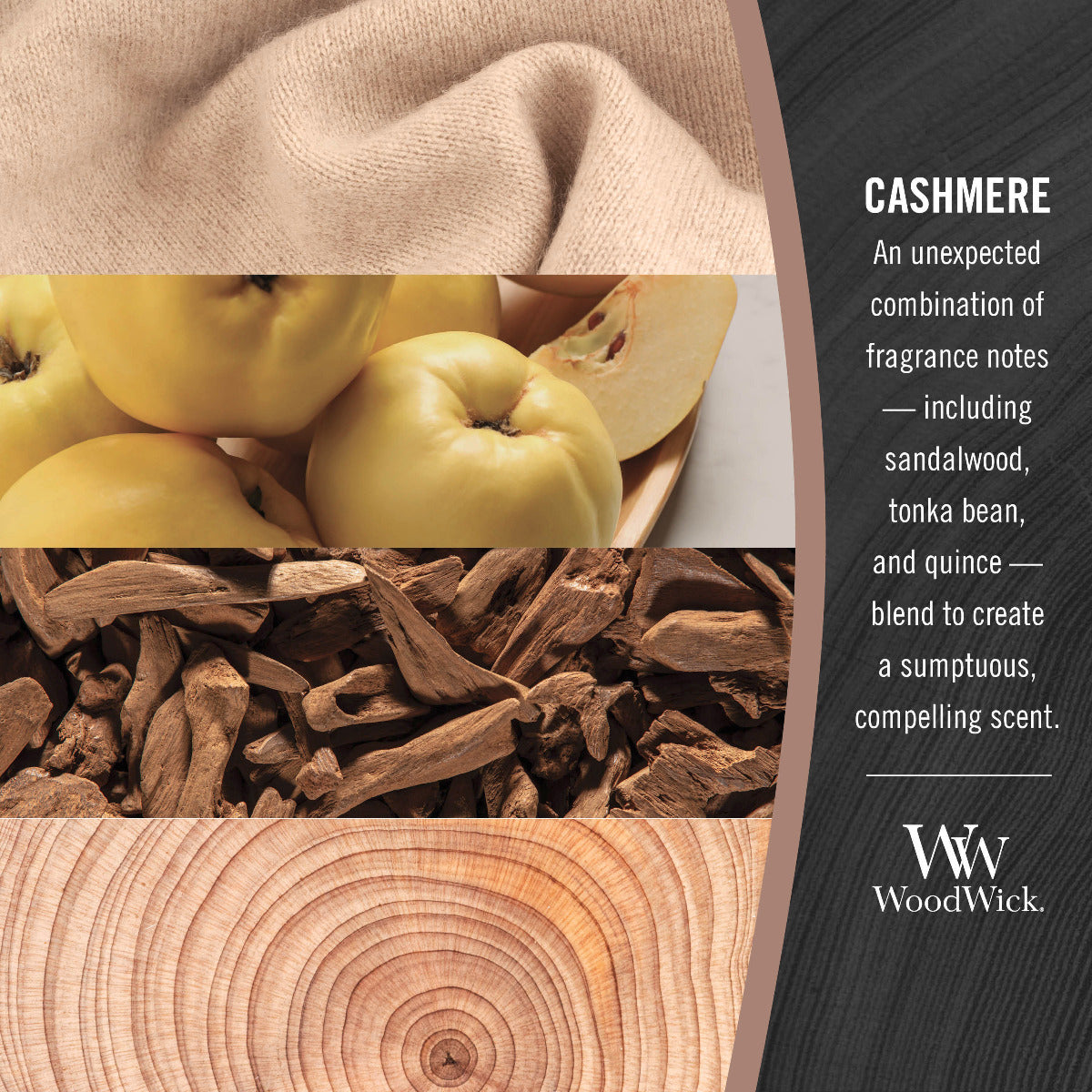 WoodWick Tonka & Almond Milk - Large
