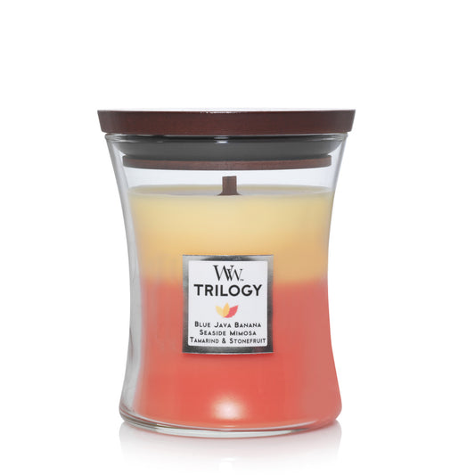 WoodWick Candle | Tropical Sunrise Trilogy | Medium