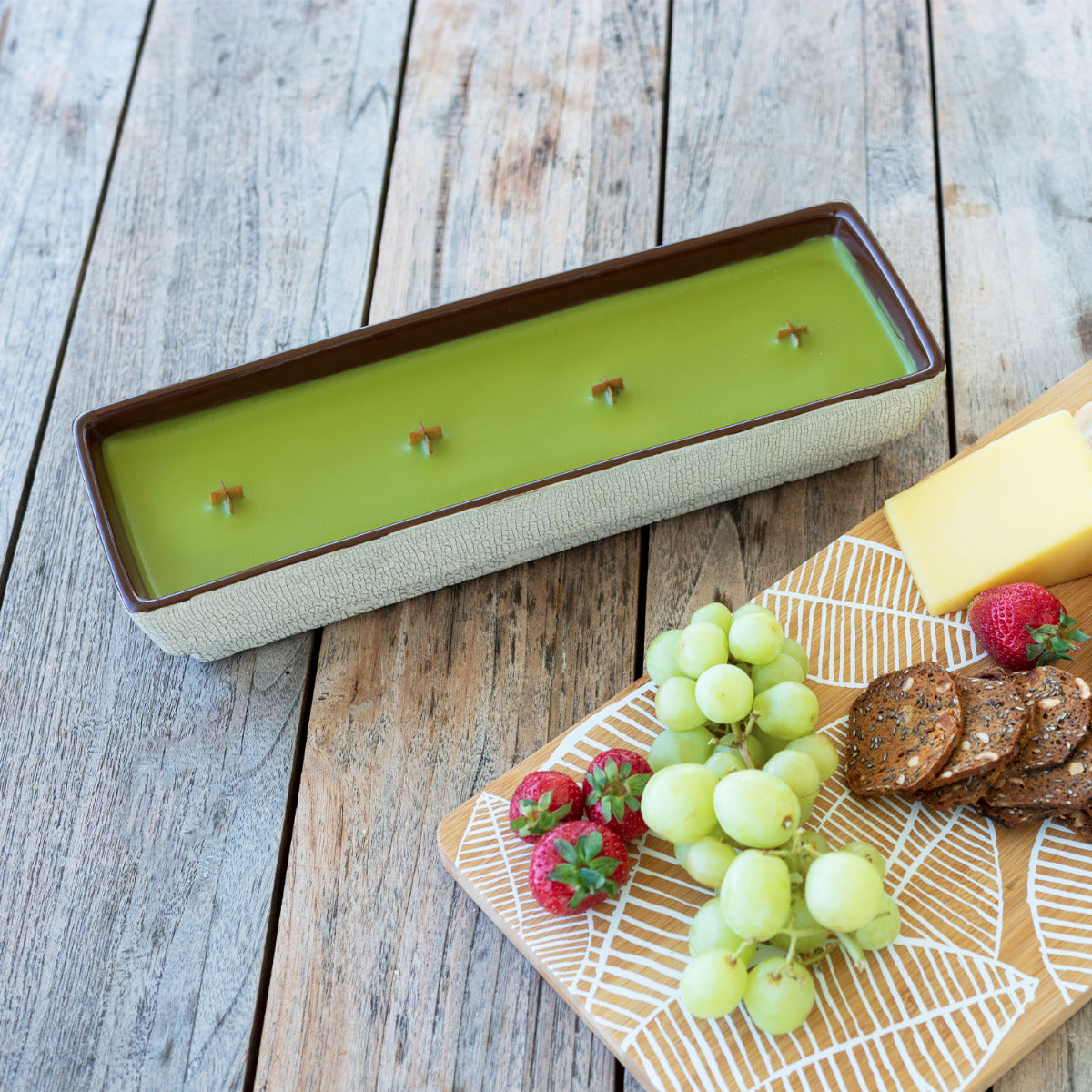 WoodWick Candle | Green Mandarin Citronella