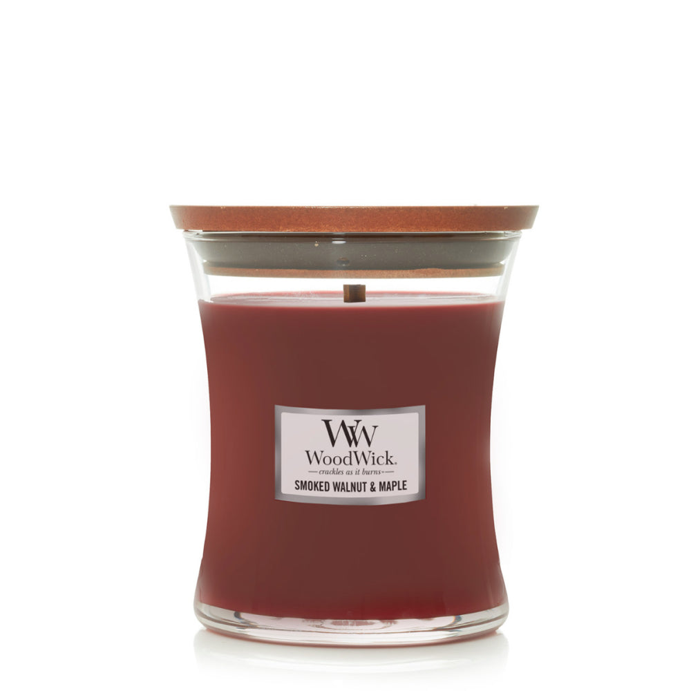 WoodWick Candle | Smoked Walnut & Maple | Medium
