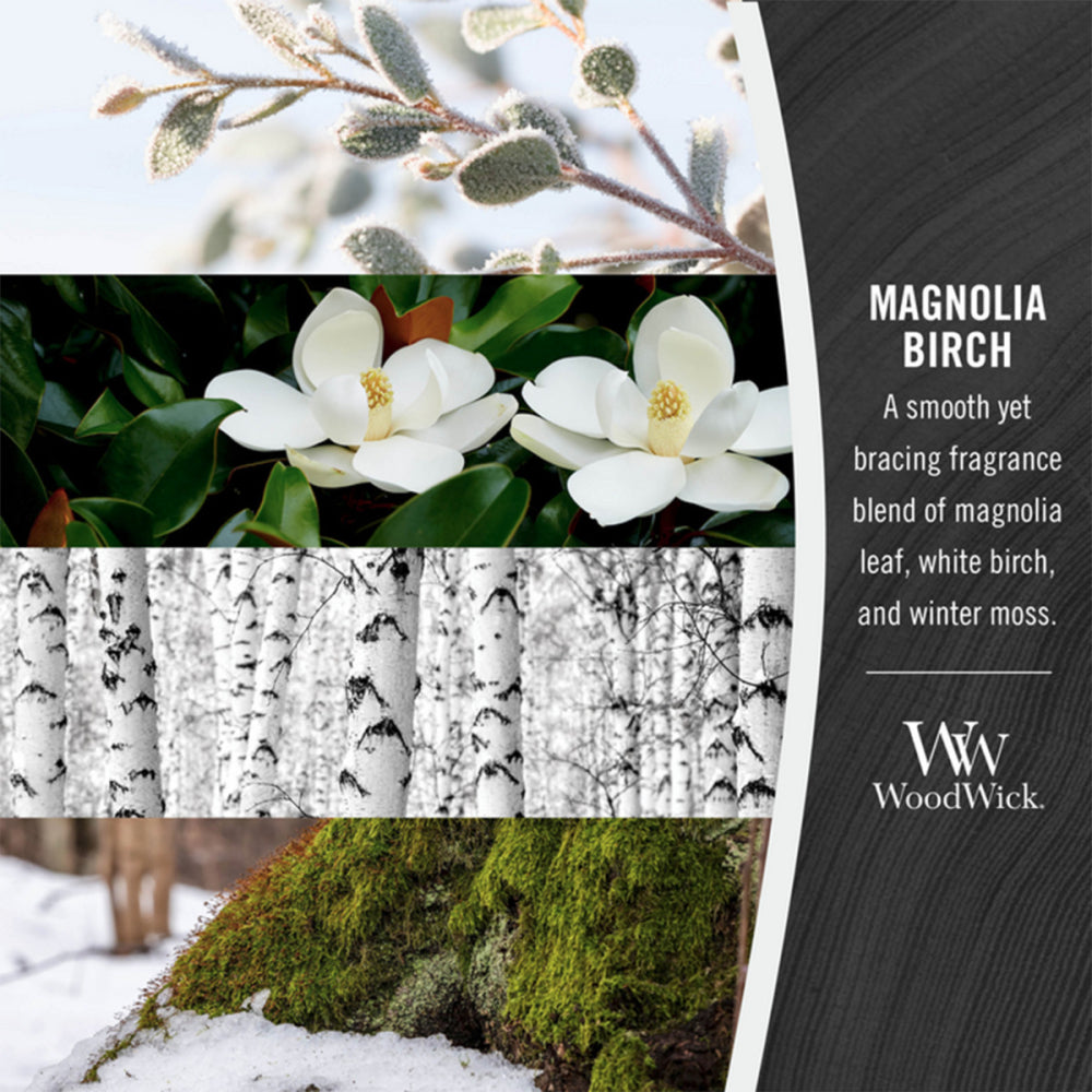 WoodWick Candle | Magnolia Birch | Medium