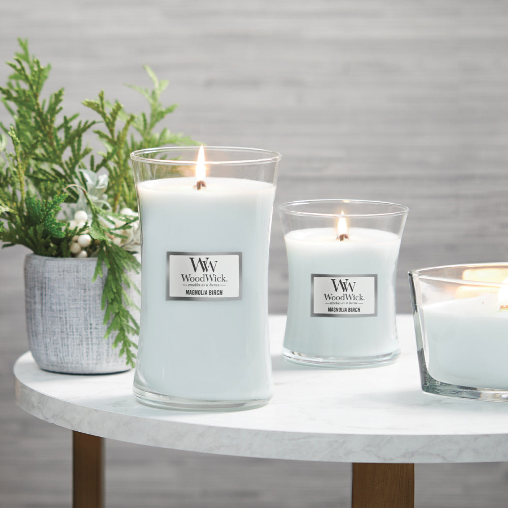 WoodWick Candle | Magnolia Birch | Medium