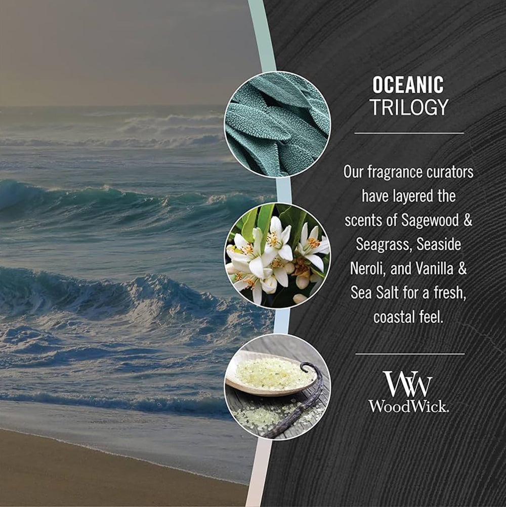 WoodWick Candle | Oceanic Trilogy | Medium