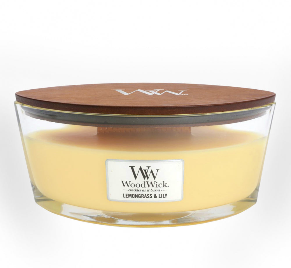 Woodwick Candle | Lemongrass & Lily | Ellipse