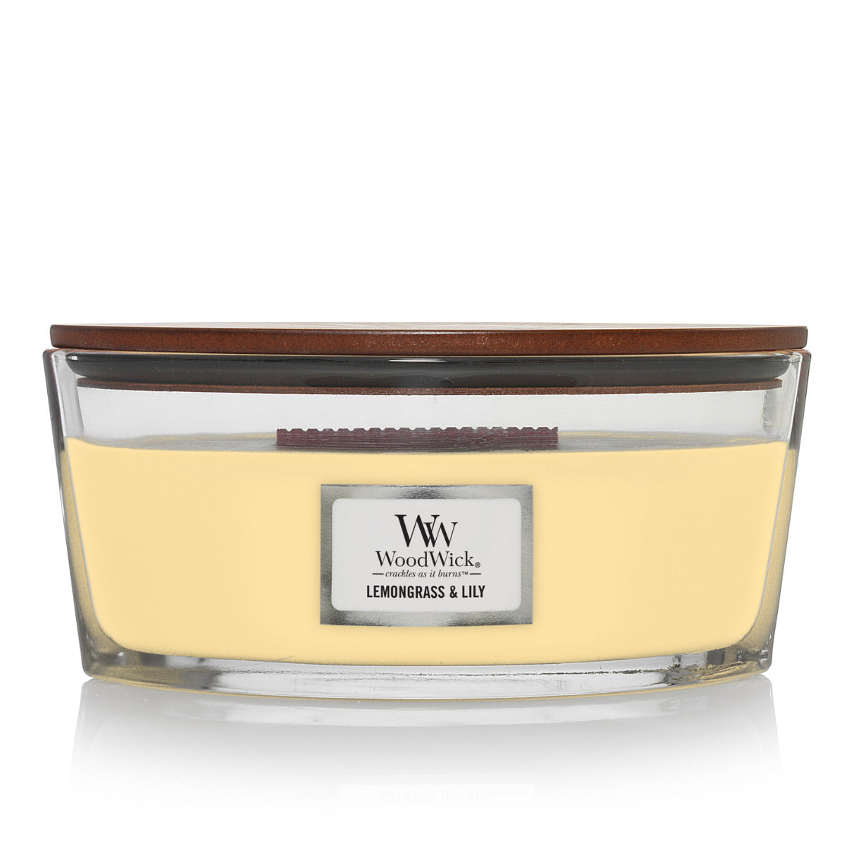 Woodwick Candle | Lemongrass & Lily | Ellipse