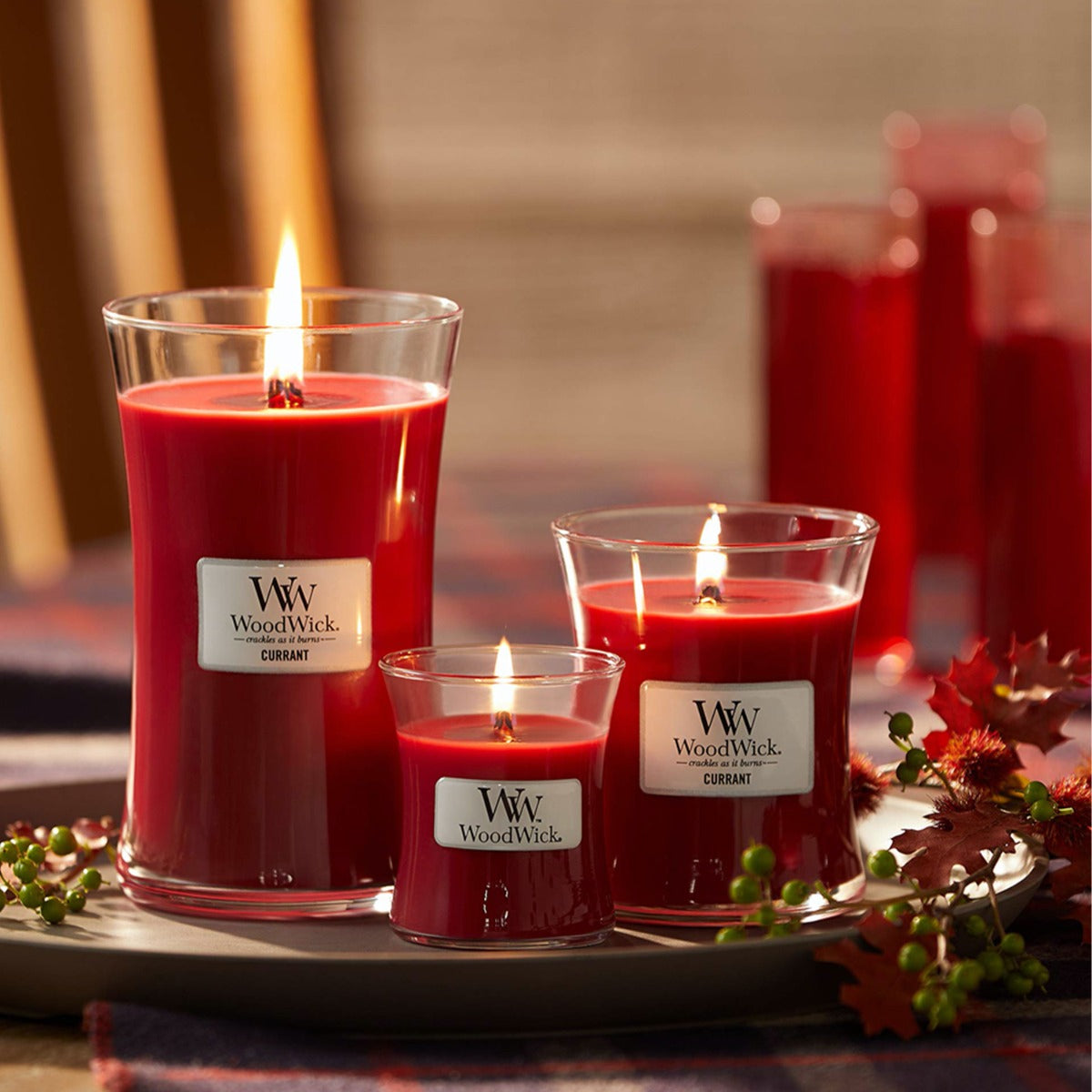 WoodWick Candle | Currant Candle | Medium