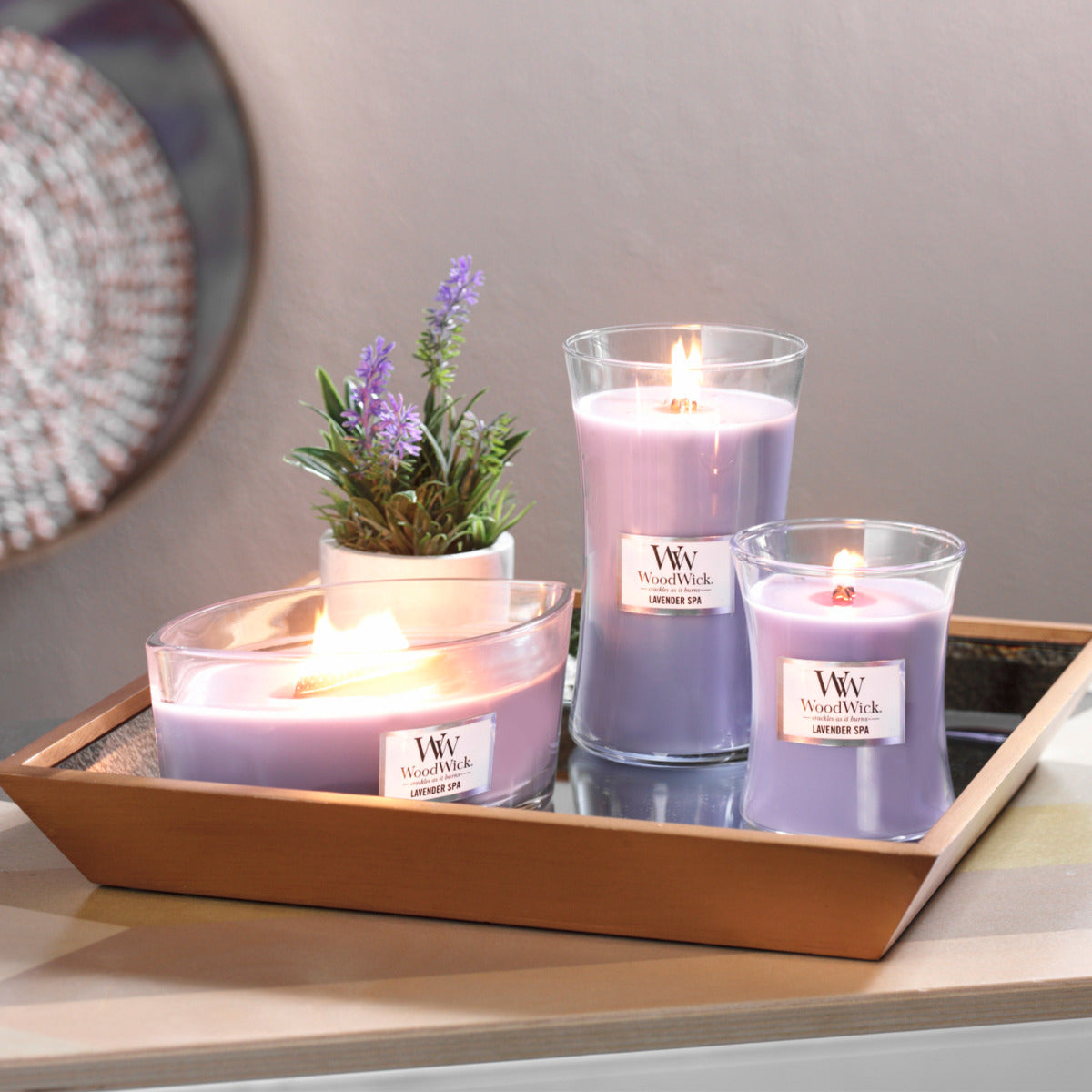 WoodWick Candle | Lavender Spa | Medium