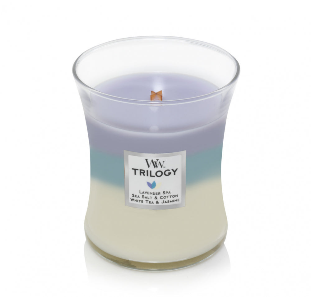 WoodWick Candle | Calming Retreat Trilogy | Medium