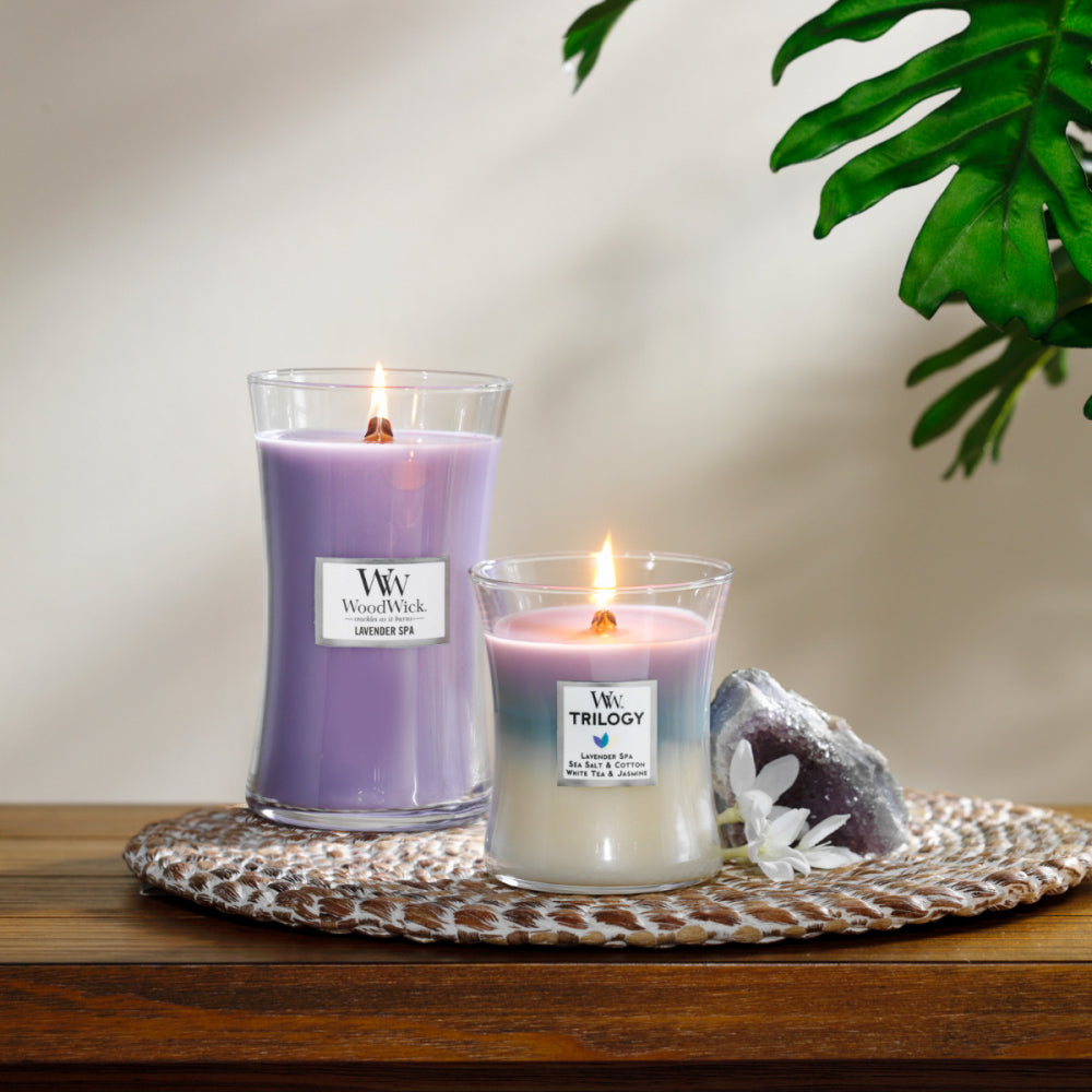 WoodWick Candle | Calming Retreat Trilogy | Medium