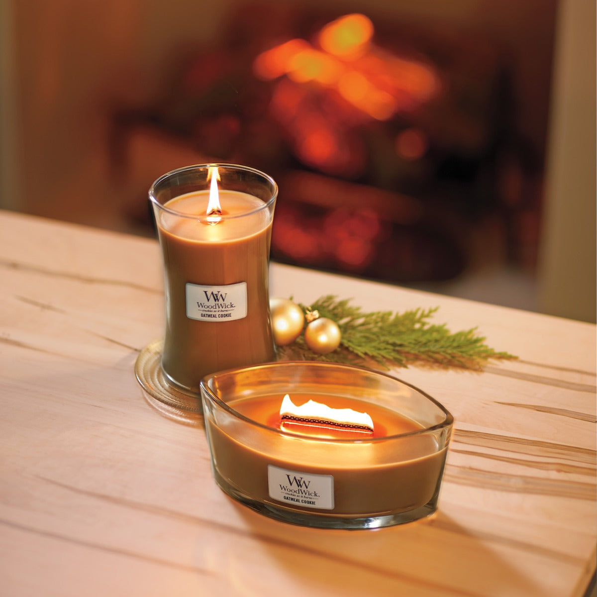 WoodWick Candle | Oatmeal Cookie | Large