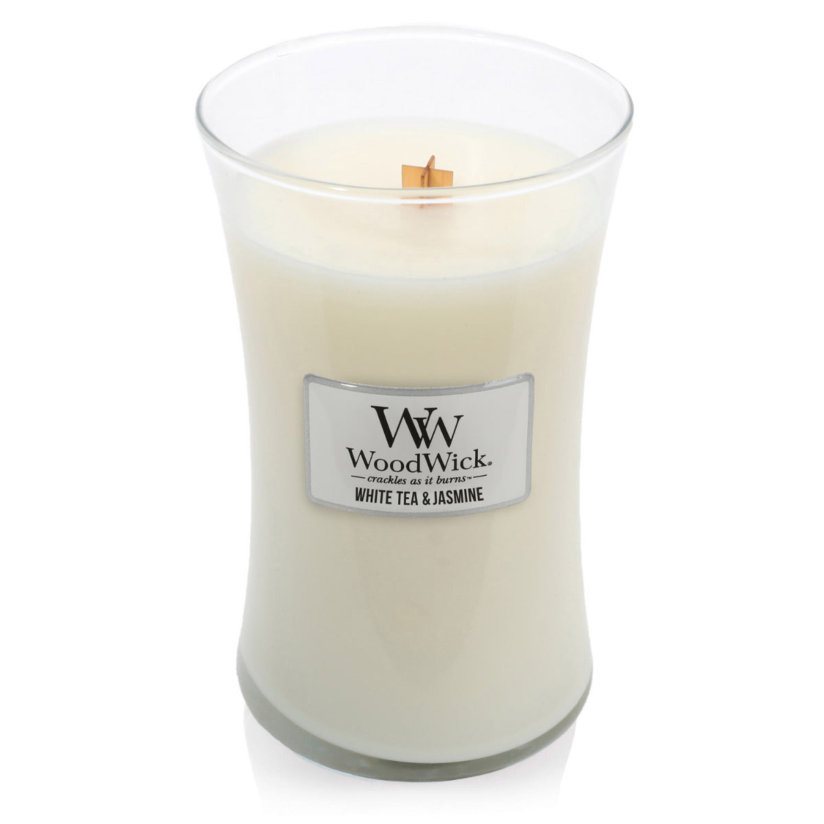 WoodWick Candle | White Tea & Jasmine | Large