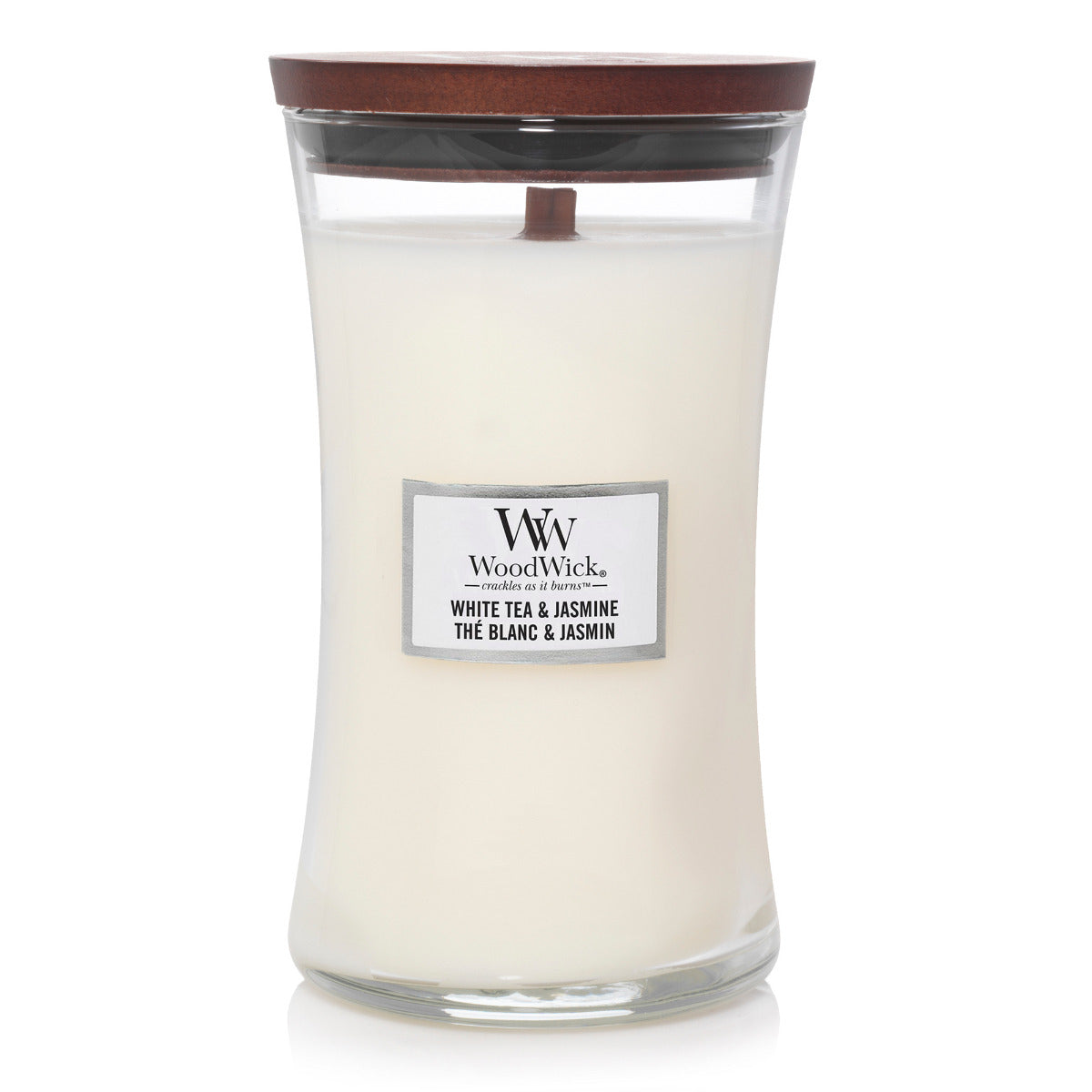 WoodWick Candle | White Tea & Jasmine | Large