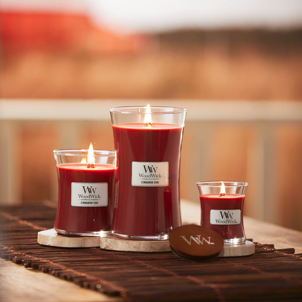 WoodWick Candle |Cinnamon Chai | Large