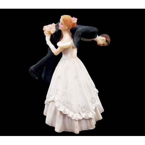 Cake Topper Groom over Bride's shoulder