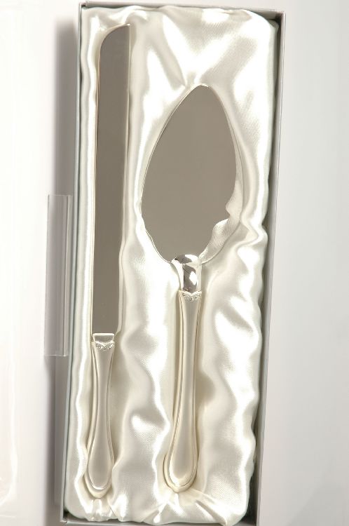 Silver Cake Knife & Server