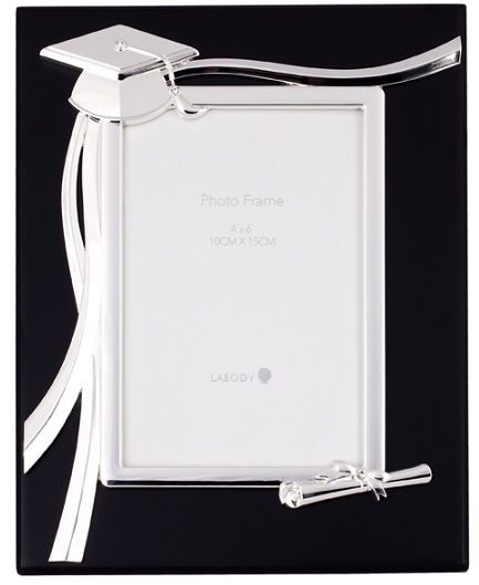 GRADUATION BLACK/SILVER 4 x 6" / 18 x 23 x 2CM