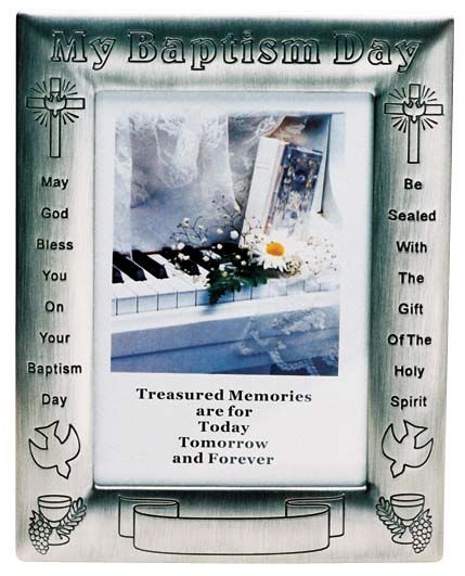 Pewter Finish - My Baptism Day Photo Frame