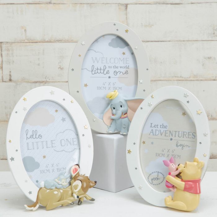 POOH: ROUND RESIN FRAME POOH & PIGLET