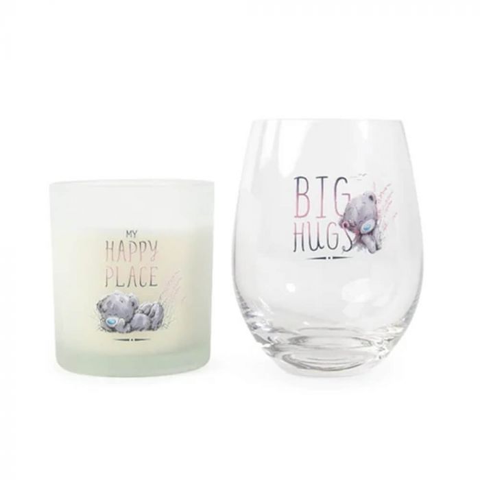 LIFE'S A BEACH: CANDLE & STEMLESS WINE GLASS GIFT SET