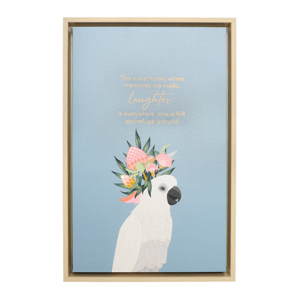 Botanica Laughter Framed Canvas 34x52cm