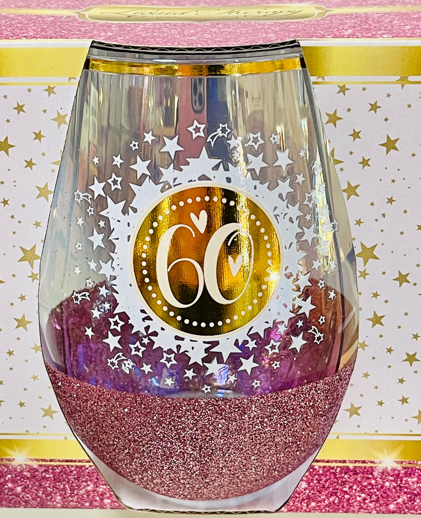 Stemless Wine Glass Glitterati 60