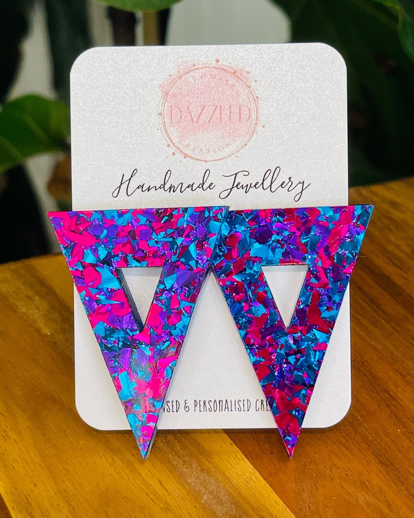 Gemma Oversized Triangle Studs