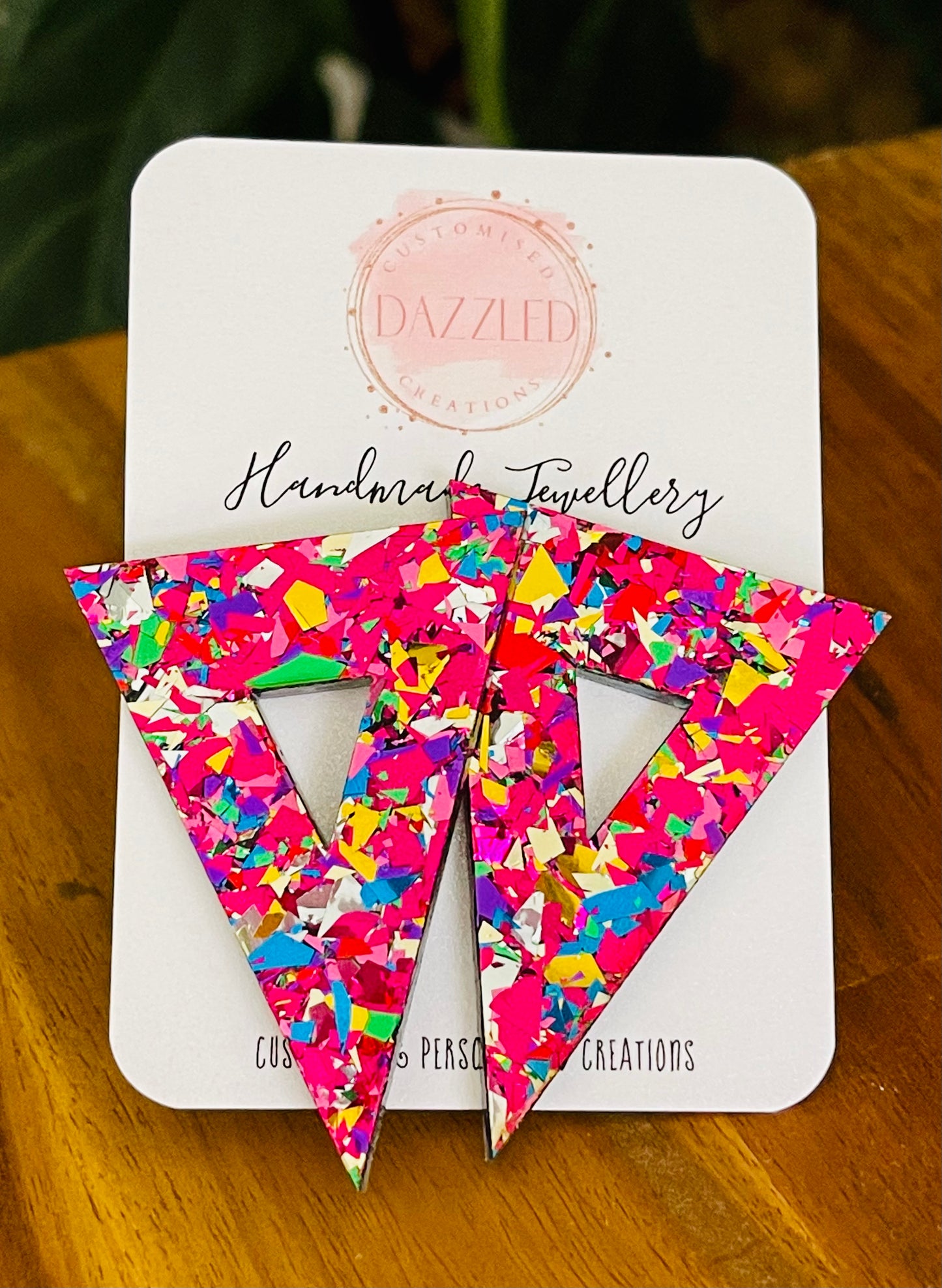 Gemma Oversized Triangle Studs