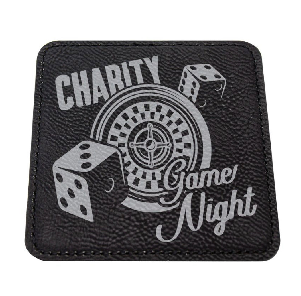 Coasters - laserable leatherette , bamboo & timber